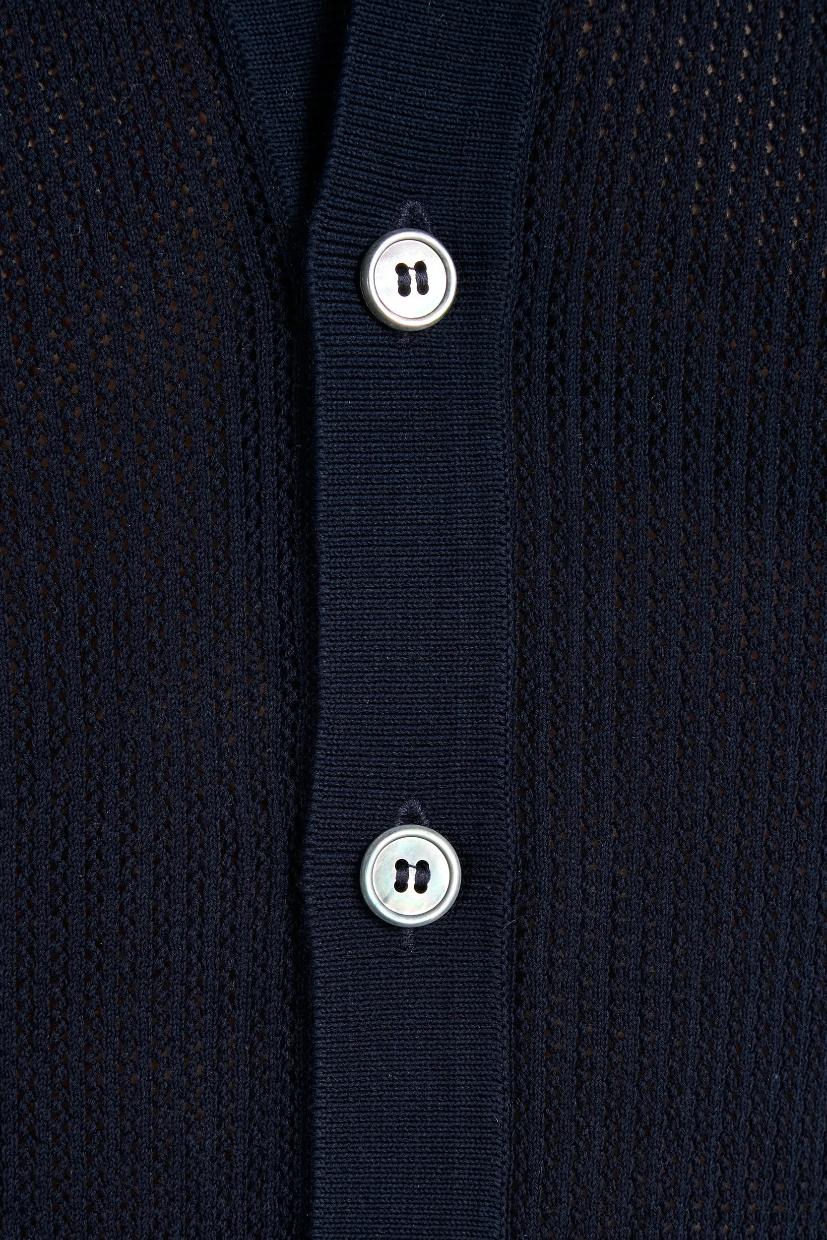 Blue knitted polo