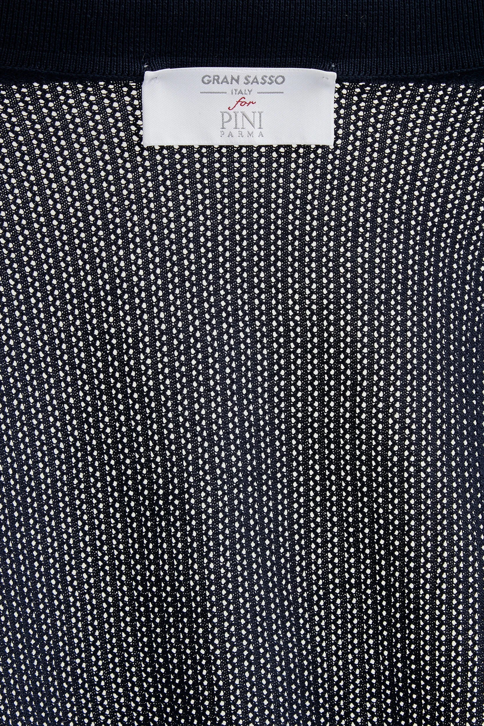 Blue knitted polo